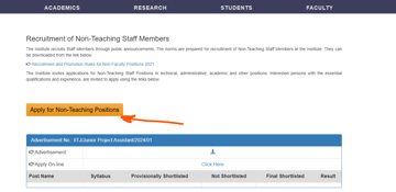 IIT Non-Teaching Step - 1